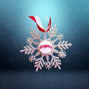 Washington State Univ COUGARS Snowflake Ornament *NEW*
